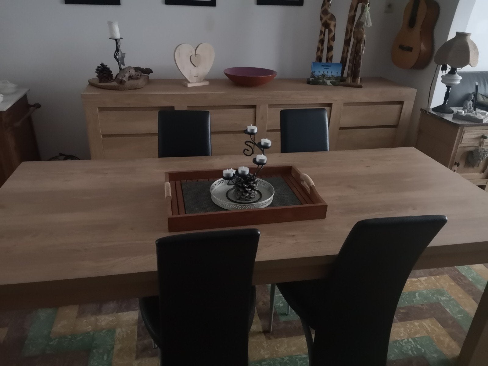 moderne volledige eetkamer, Huis en Inrichting, Ophalen, Zo goed als nieuw, Overige houtsoorten, Moderne