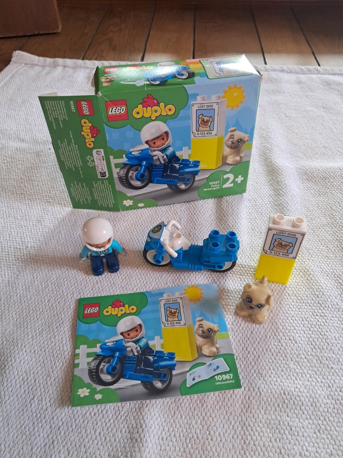 duplo politie brommer, Ophalen of Verzenden, Zo goed als nieuw, Inclusief instructies, Duplo