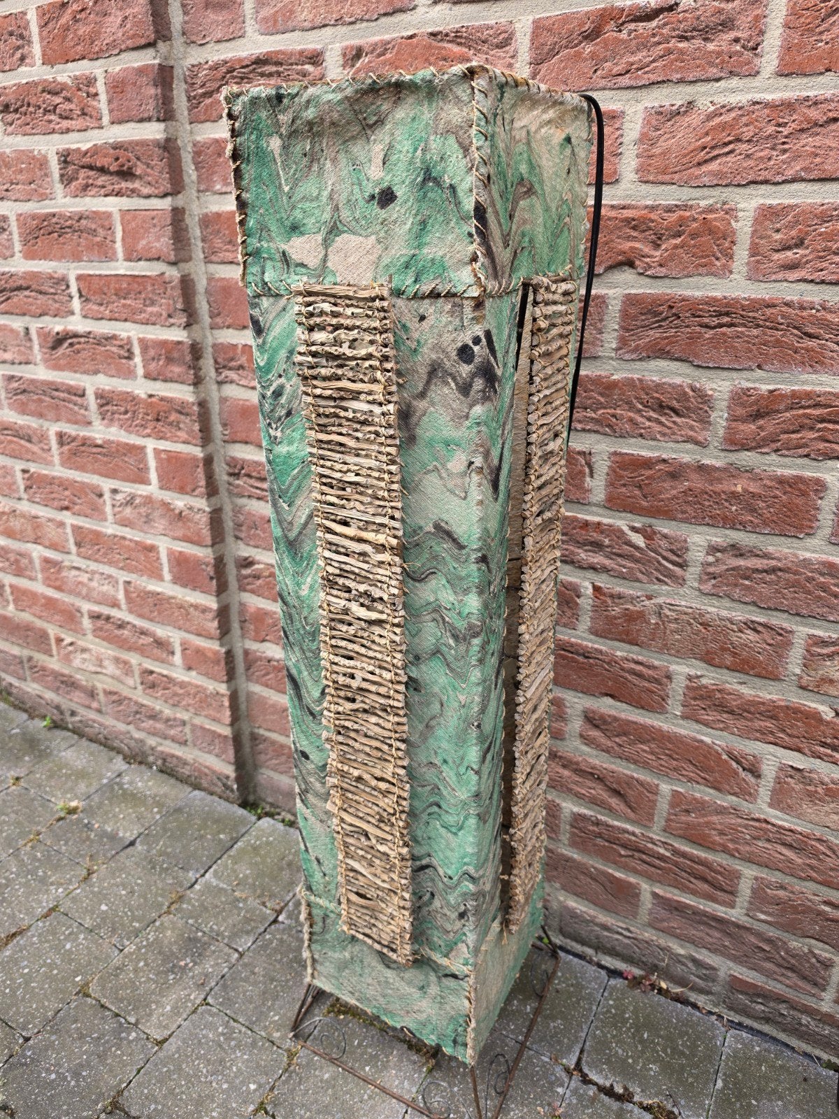 Aziatische staanlamp, Huis en Inrichting, Ophalen, Gebruikt, Natuurlijk materiaal