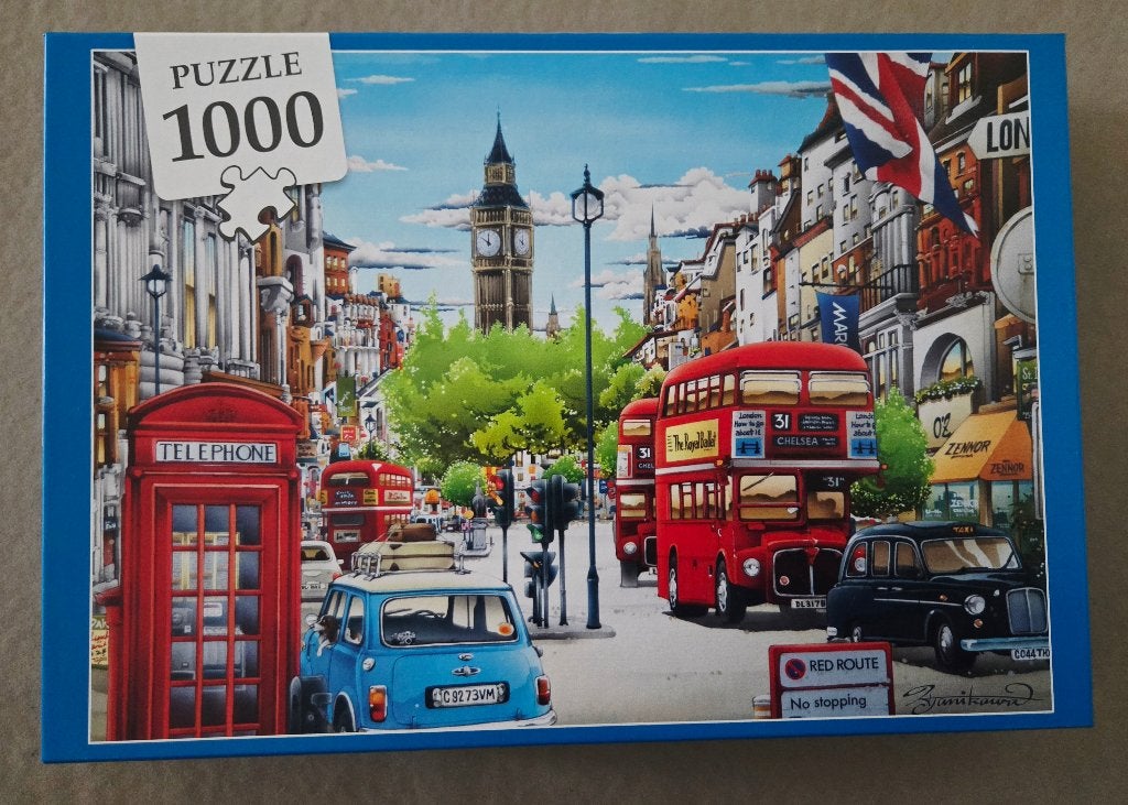 Puzzel 1000 1.000 st. “London”, Ophalen of Verzenden, 500 t/m 1500 stukjes, Zo goed als nieuw, Legpuzzel