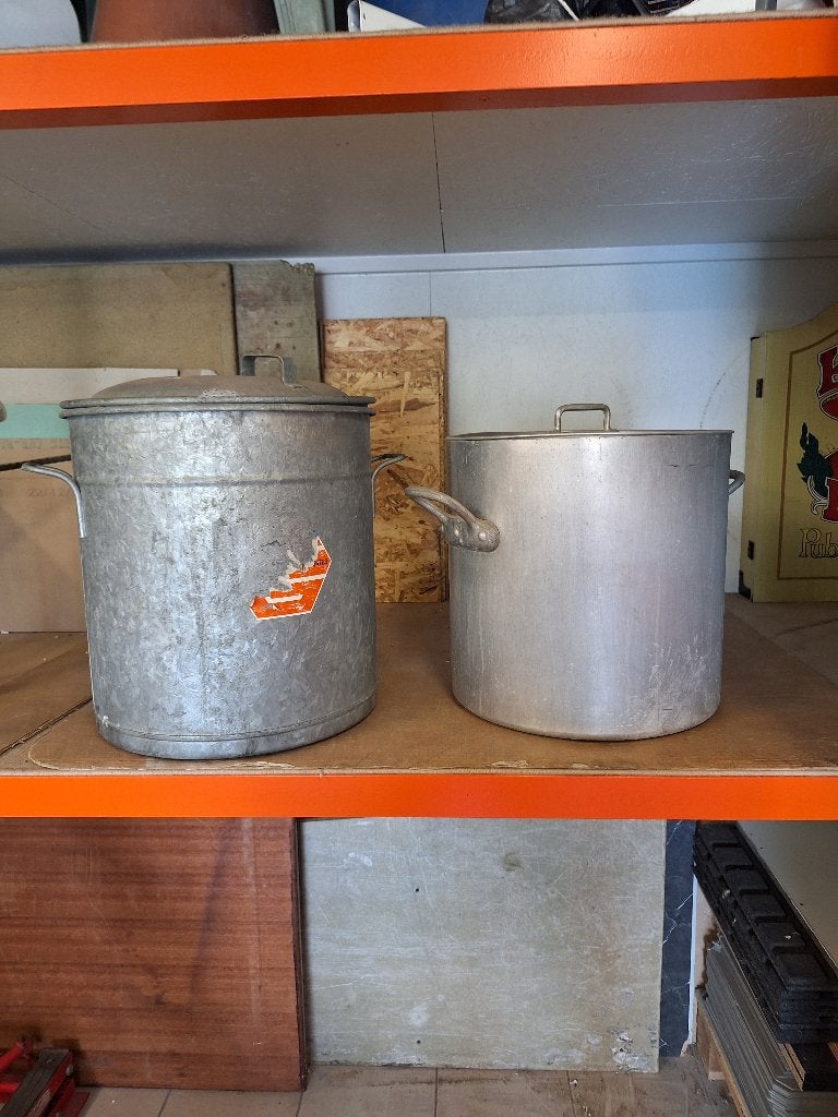 kookpotten, Huis en Inrichting, Keuken | Potten en Pannen, Ophalen, Gebruikt, Aluminium