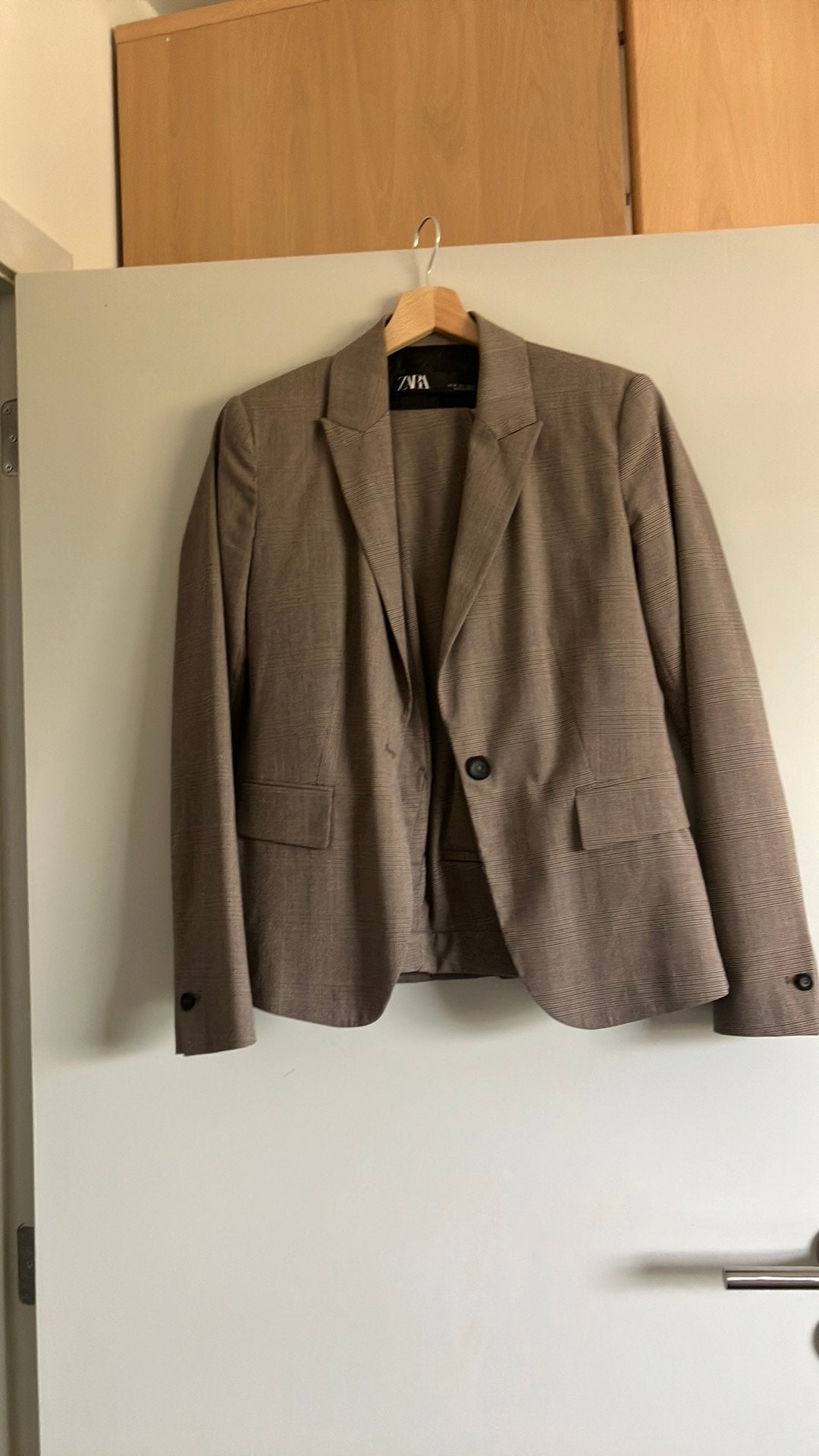 Dames kostuum  Zara bruin maat 36, Enlèvement, Comme neuf, Taille 36 (S), Brun