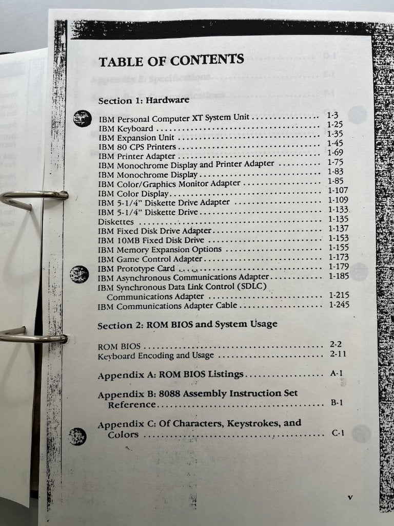 Manuel technique complet de l'IBM PC XT, Informatique & Logiciels, Enlèvement ou Envoi, IBM PC/XT technische manual en schema's