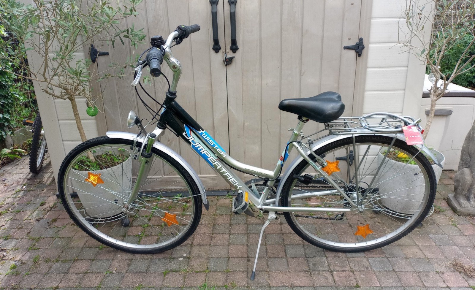 citybike Jumpertrek Twister in prima staat te Leuven., Ophalen, Velgrem, Versnellingen, Zo goed als nieuw