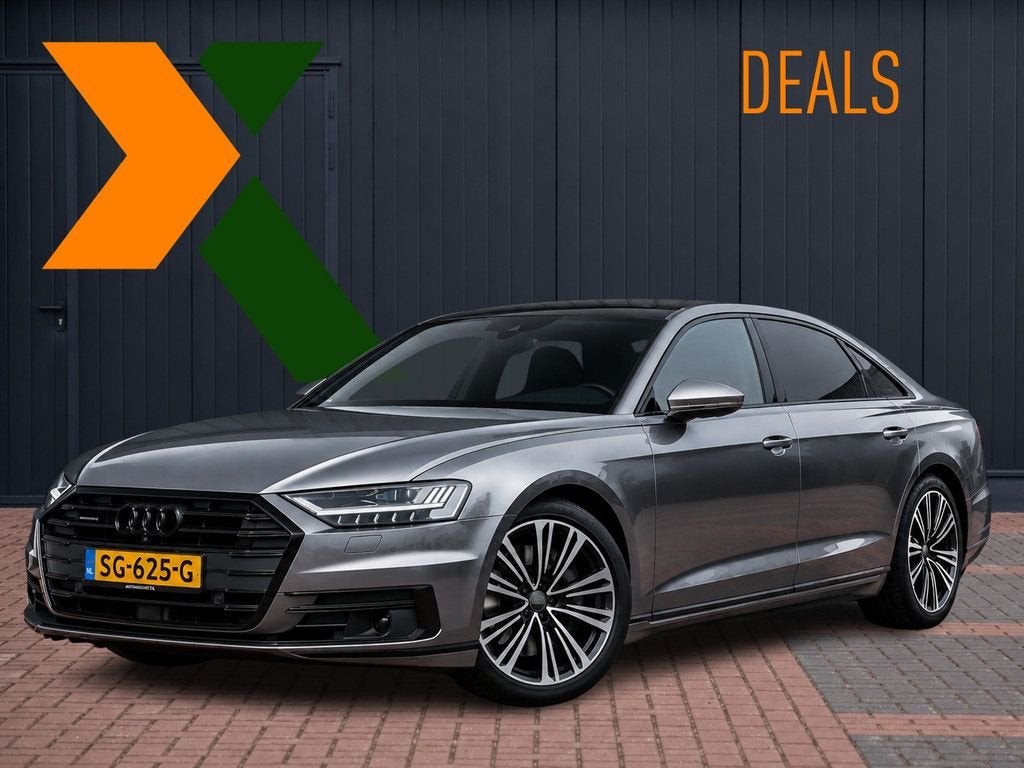 Audi A8 L 55 TFSI quattro Lang Pro+ | B&O Advanced High | Ac, Auto's, Automaat, Zwart, Bedrijf, Berline