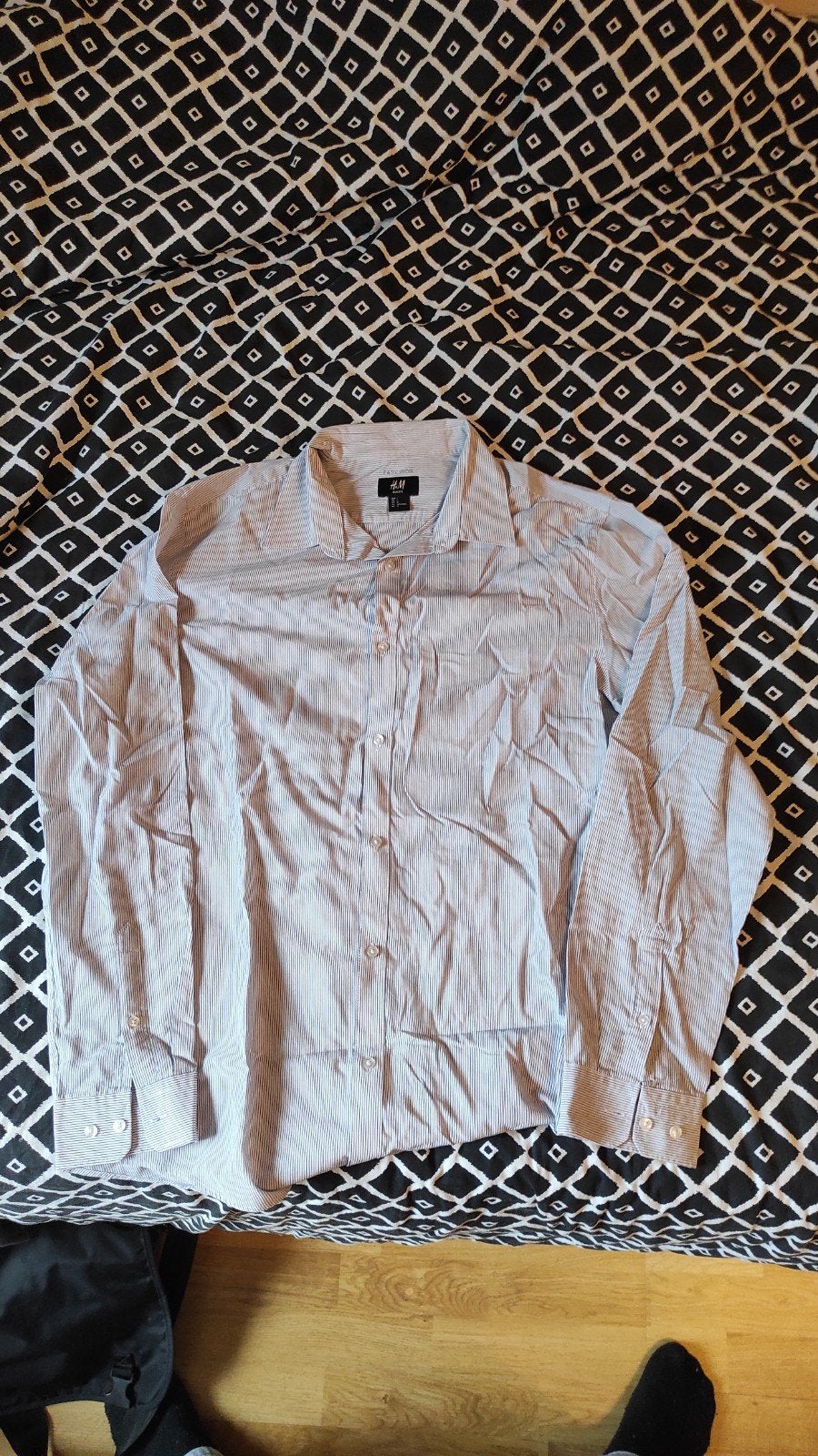 gestreepte hemd, Kleding | Heren, Overhemden, Ophalen, Zo goed als nieuw, Meerkleurig, Halswijdte 41/42 (L)