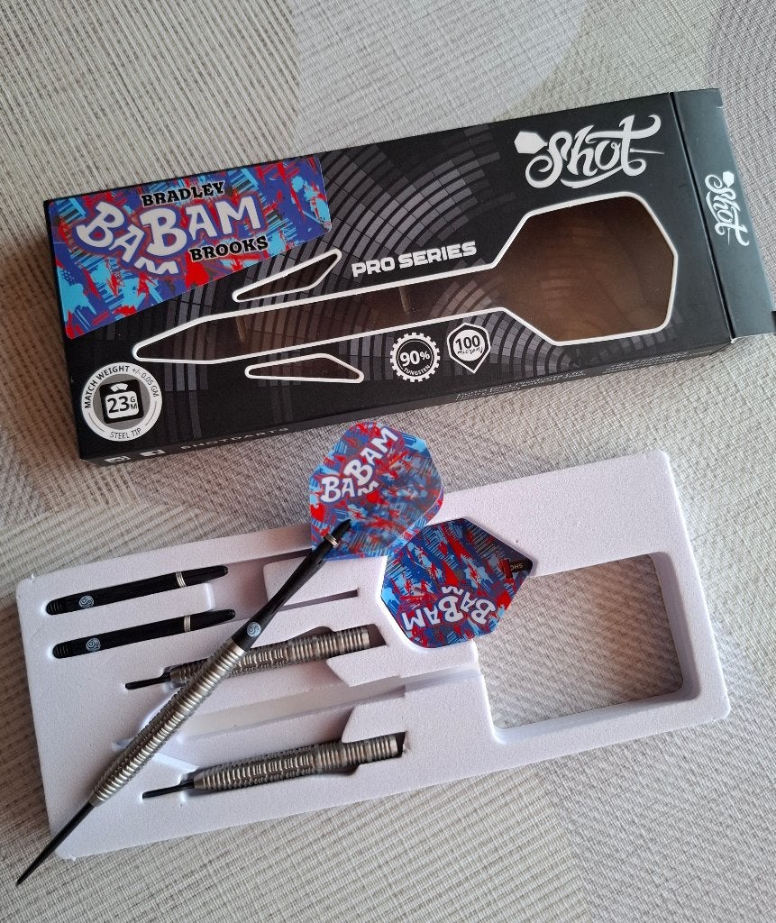 Darts pijlen shot 23 gr, Sport en Fitness, Darts, Ophalen of Verzenden, Zo goed als nieuw, Pijlen