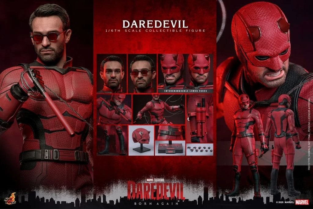 Hot Toys Marvel Daredevil Born Again TMS154 30 cm Nieuw, Envoi, Neuf, TV, Figurine ou Poupée