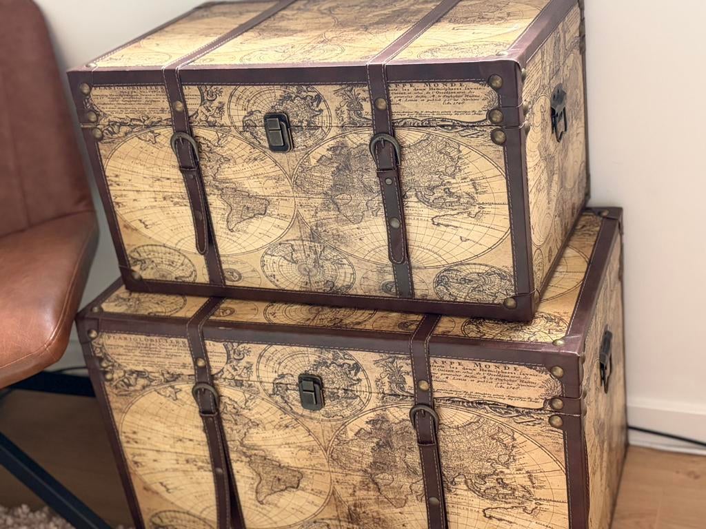 Houten koffers, Ophalen, Minder dan 50 cm, Gebruikt, 50 tot 100 cm