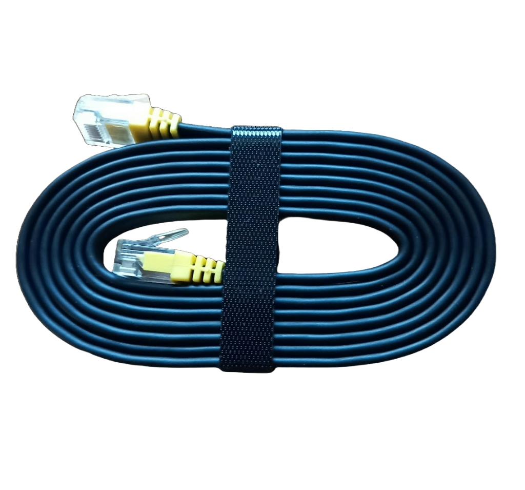 Câble plat UTP - Cat 5 - 1,50 mètre - Noir - UTP - Câble, Enlèvement ou Envoi, Neuf