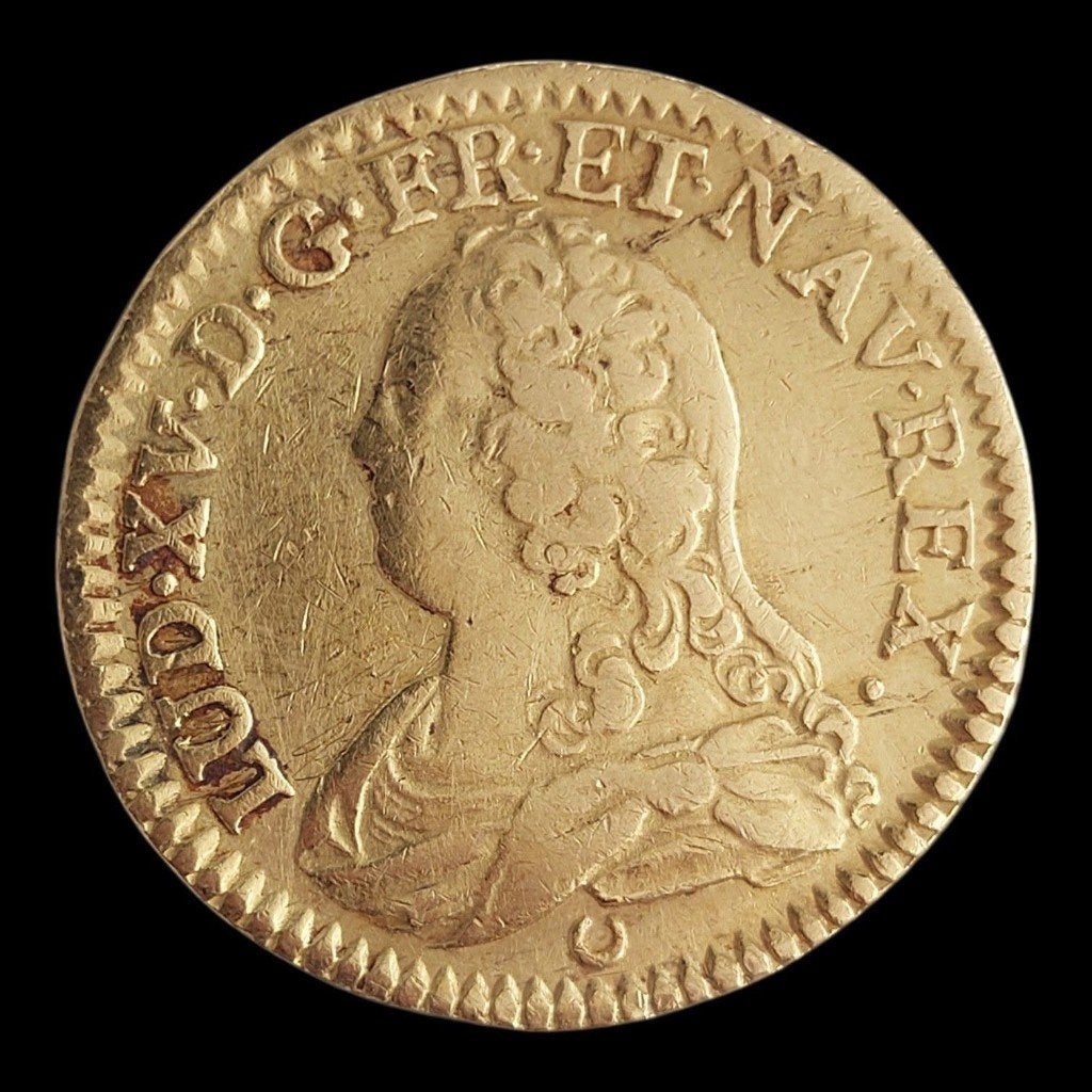 Munt - Frankrijk - Louis XV - Louis Or - 1728 E - R2 - Goud, Ophalen of Verzenden, Frankrijk, Losse munt, Goud