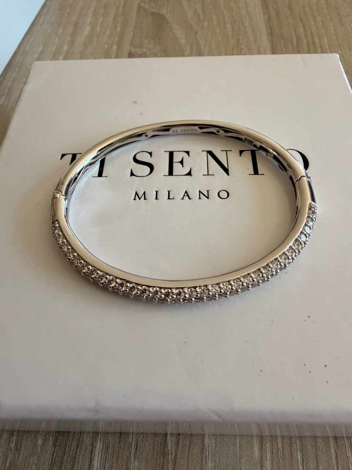 TI SENTO Milano 925 zilveren armband met zirkonia, Ophalen, Zo goed als nieuw, Zilver