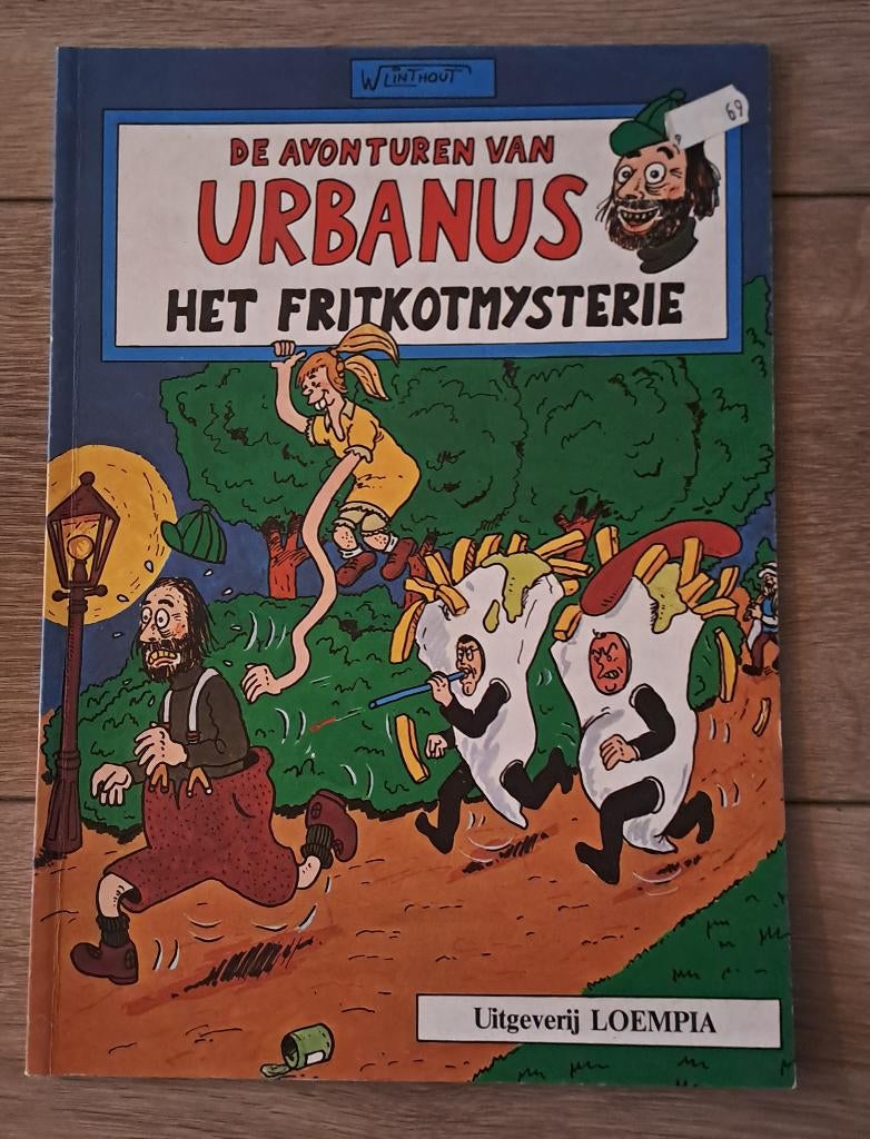 1 - Urbanus - Het Fritkotmysterie, Gelezen, Linthout en Urbanus, Eén stripboek, Ophalen of Verzenden