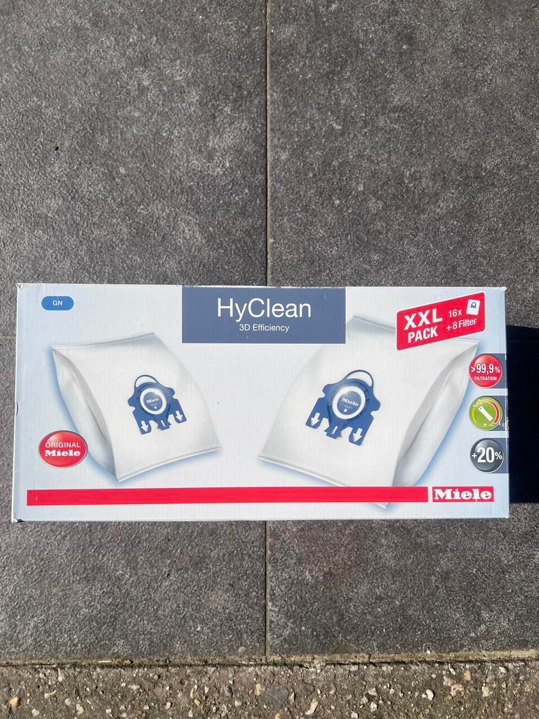HyClean GN Original Miele stofzuigerzakken 16 stuks, Elektronische apparatuur, Ophalen, Zo goed als nieuw