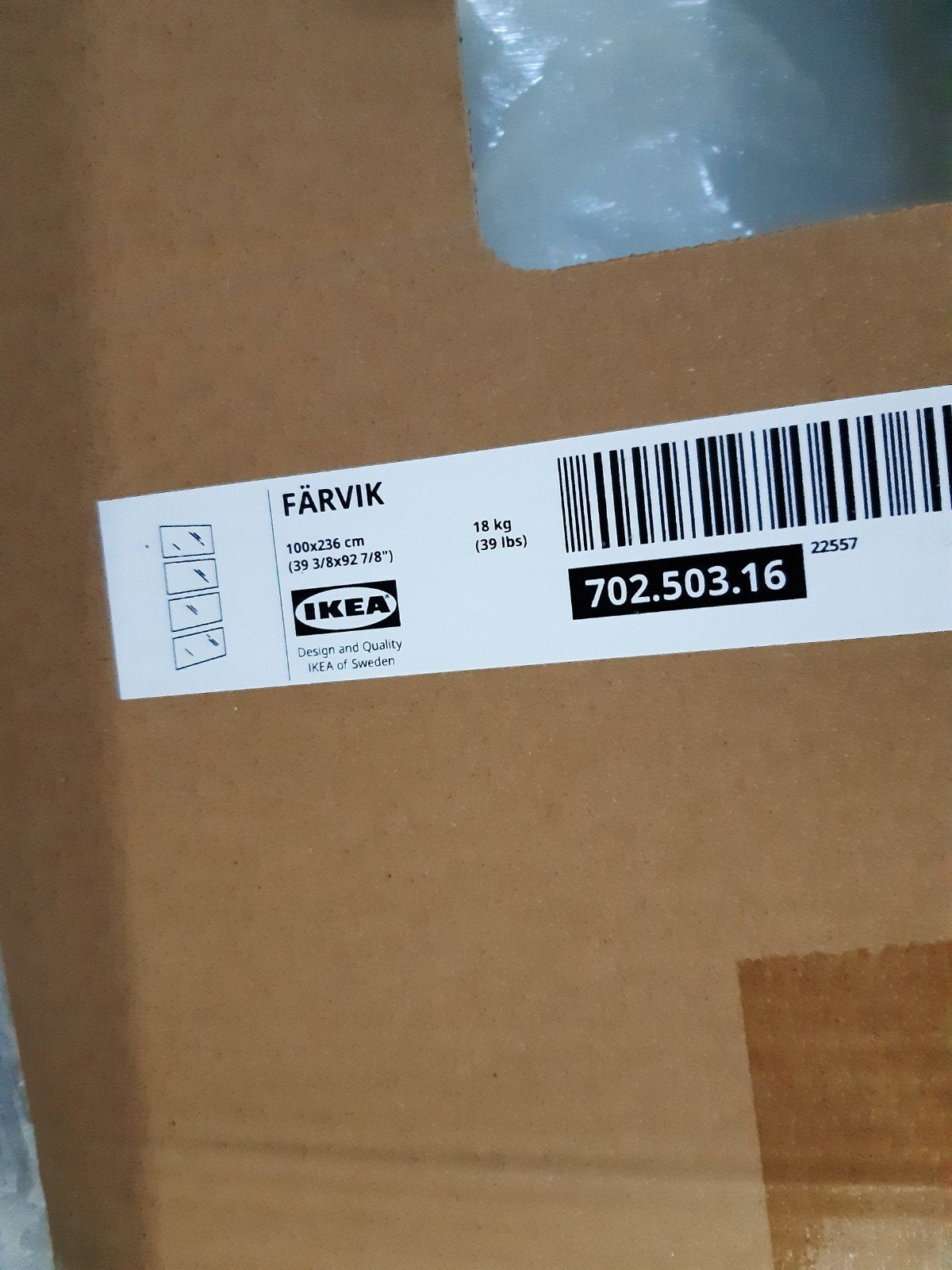 IKEA PAX FARVIK – Panneaux en verre blanc – Neufs en boîte, Maison & Meubles, Neuf, Verre, Enlèvement, 50 à 100 cm