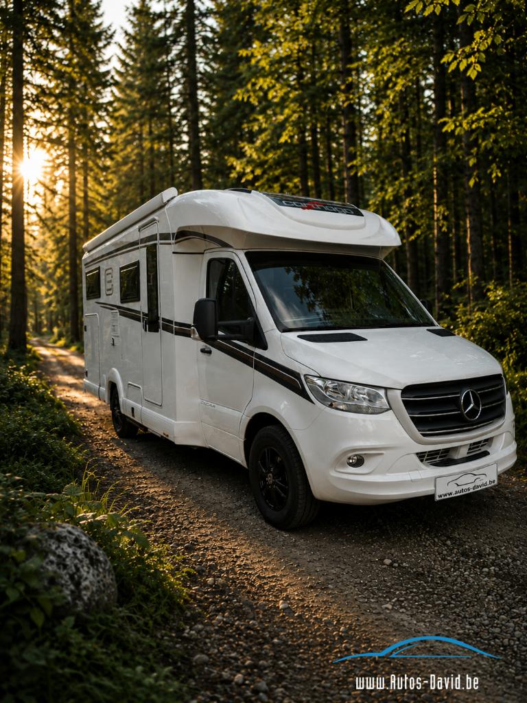 Camping-car Carthago C Tourer T143LE Mercedes Aut. 2 Lits, Caravanes & Camping, Camping-cars, Entreprise, jusqu'à 2, Semi-intégral
