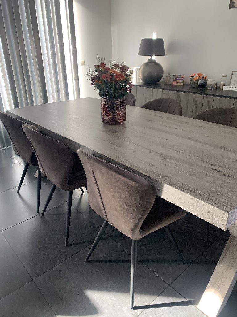 EETTAFEL +STOELEN+KAST, Maison & Meubles, Enlèvement, Utilisé, Landelijk modern