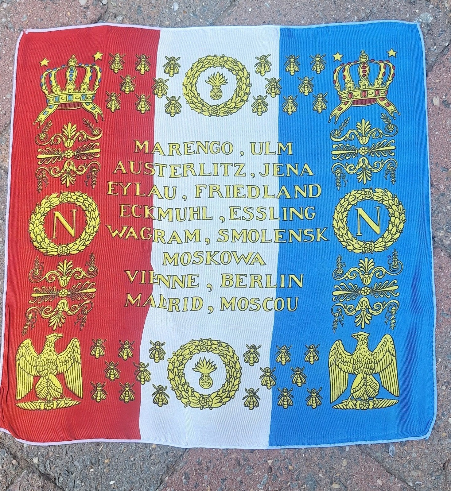 Kleine Franse vlag 1st Empire, Ophalen