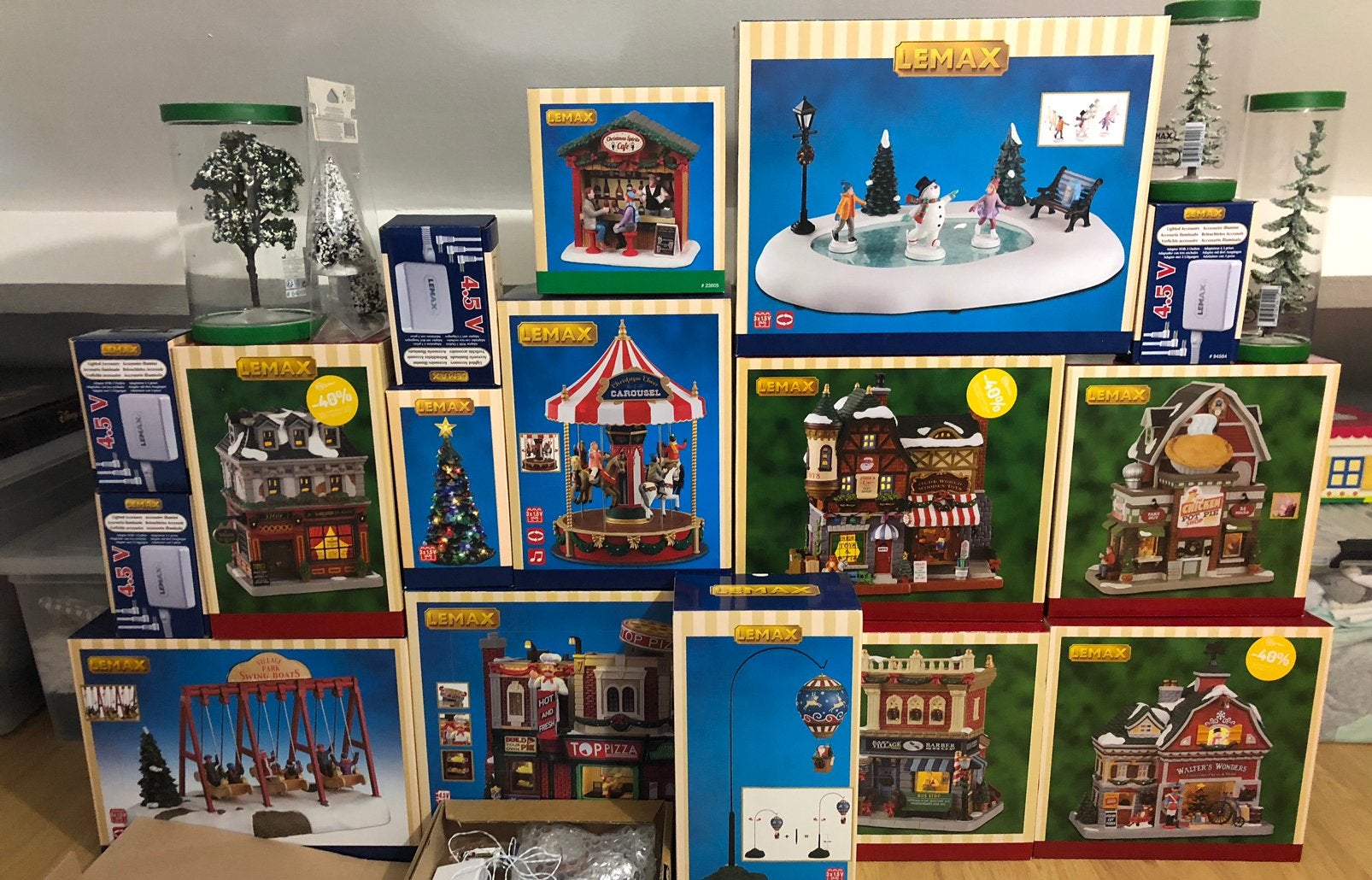 Lot Lemax Village Noël, Enlèvement, Comme neuf
