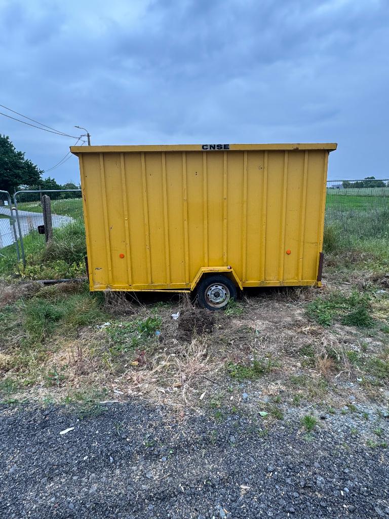 Werf aanhanger container, Ophalen