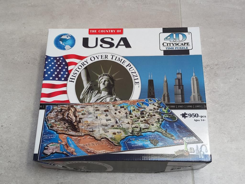 4D CityScape puzzel VS, Hobby en Vrije tijd, Denksport en Puzzels, Ophalen of Verzenden, 500 t/m 1500 stukjes, Nieuw, Rubik's of 3D-puzzel