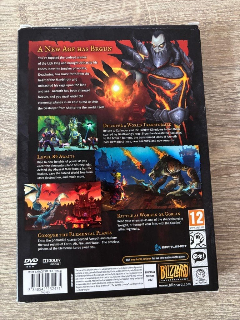 World of Warcraft - Cataclysm, 1 speler, Ophalen of Verzenden, Zo goed als nieuw, Eén computer