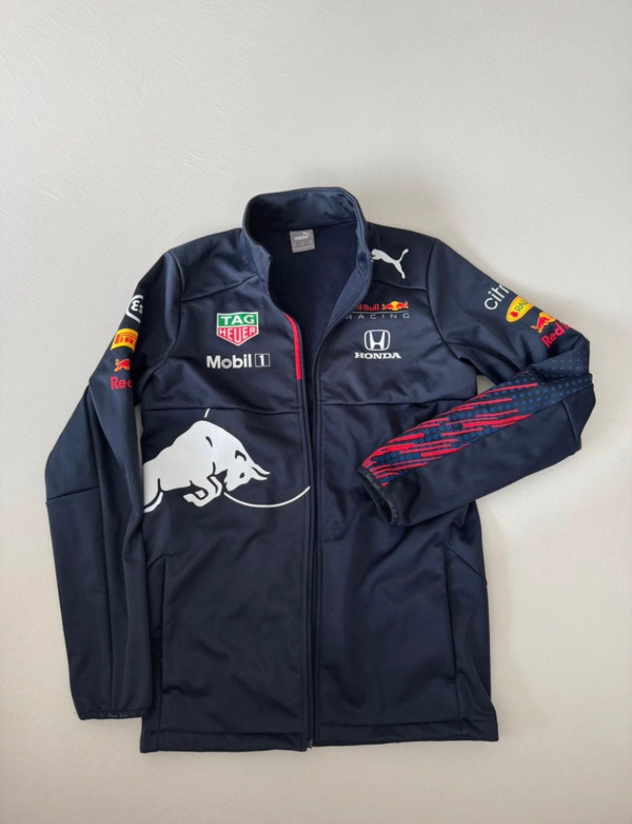 Max Verstappen Red Bull Aston Martin Racing Team - Softshell, Ophalen of Verzenden, Nieuw, Maat 46 (S) of kleiner, Blauw