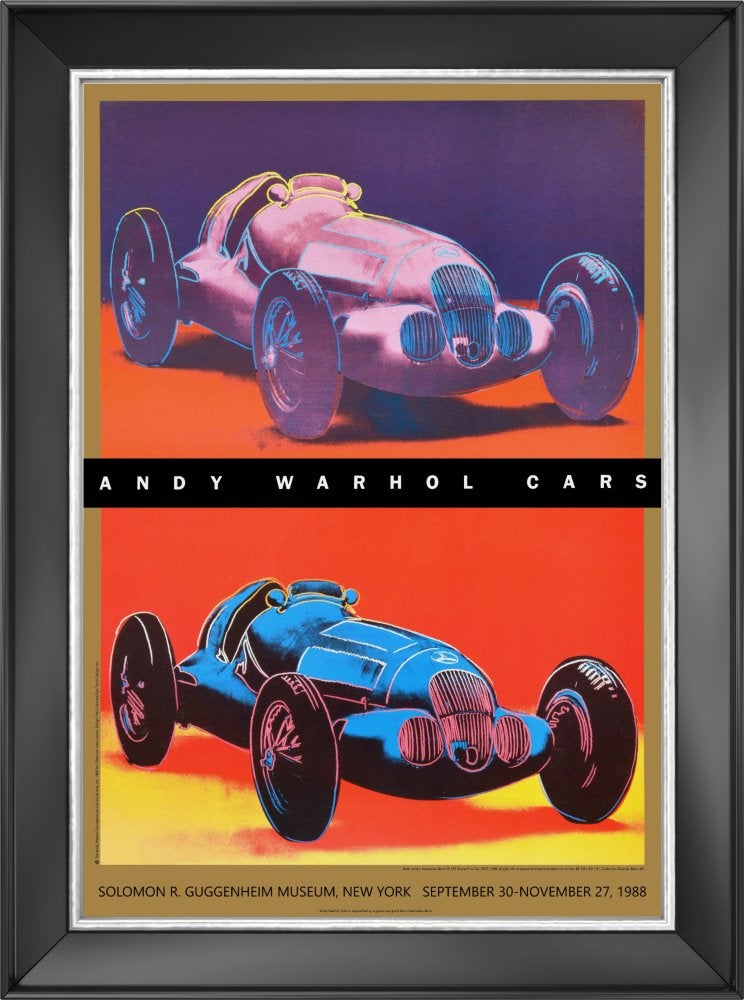 Affiche Andy Warhol Cars Guggenheim, Antiek en Kunst, Ophalen of Verzenden