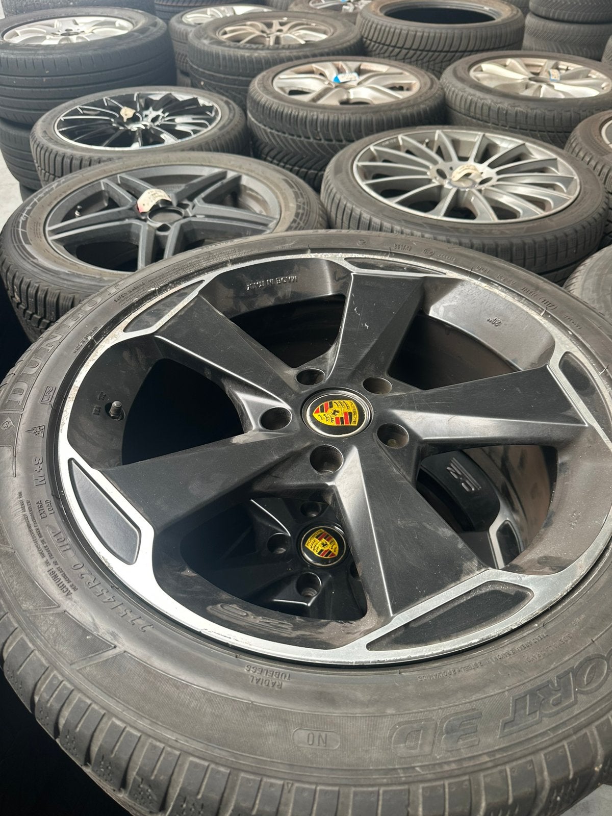 OZ Racing 20” velgen Porsche Cayenne + Dunlop N0 winterband, Ophalen, Velg(en), Winterbanden, 20 inch
