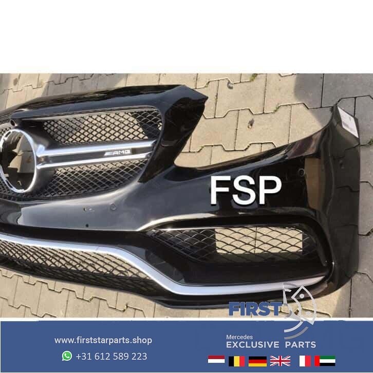 W205 Carbon ! C63 S AMG Voorbumper Mercedes C Klasse 63 2018, Gebruikt, -, Voor, Ophalen of Verzenden