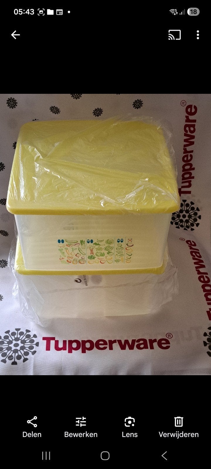 Tupperware fridgesmart groenten/fruit bewaardoos.Nieuw, Enlèvement ou Envoi