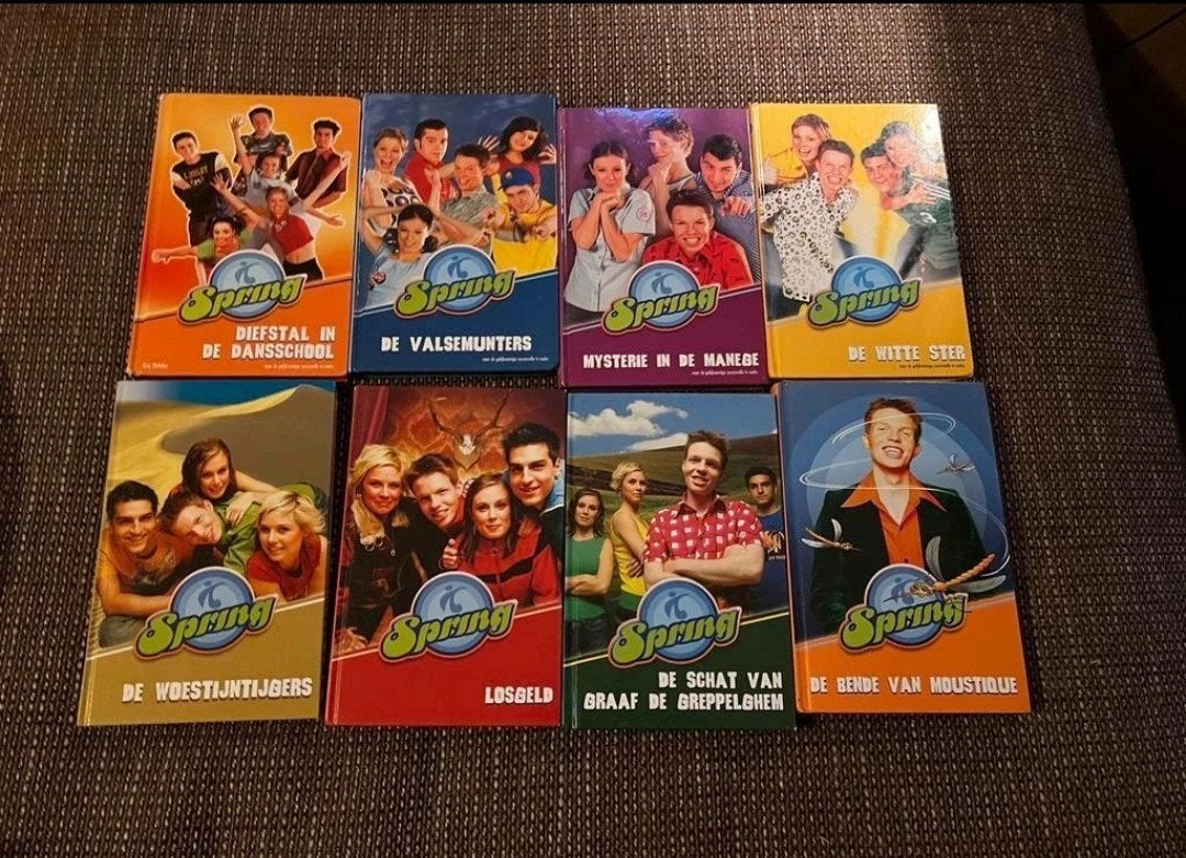 8 boeken van Spring en 3 strips, Cd's en Dvd's, Vinyl | Kinderen en Jeugd, Ophalen of Verzenden
