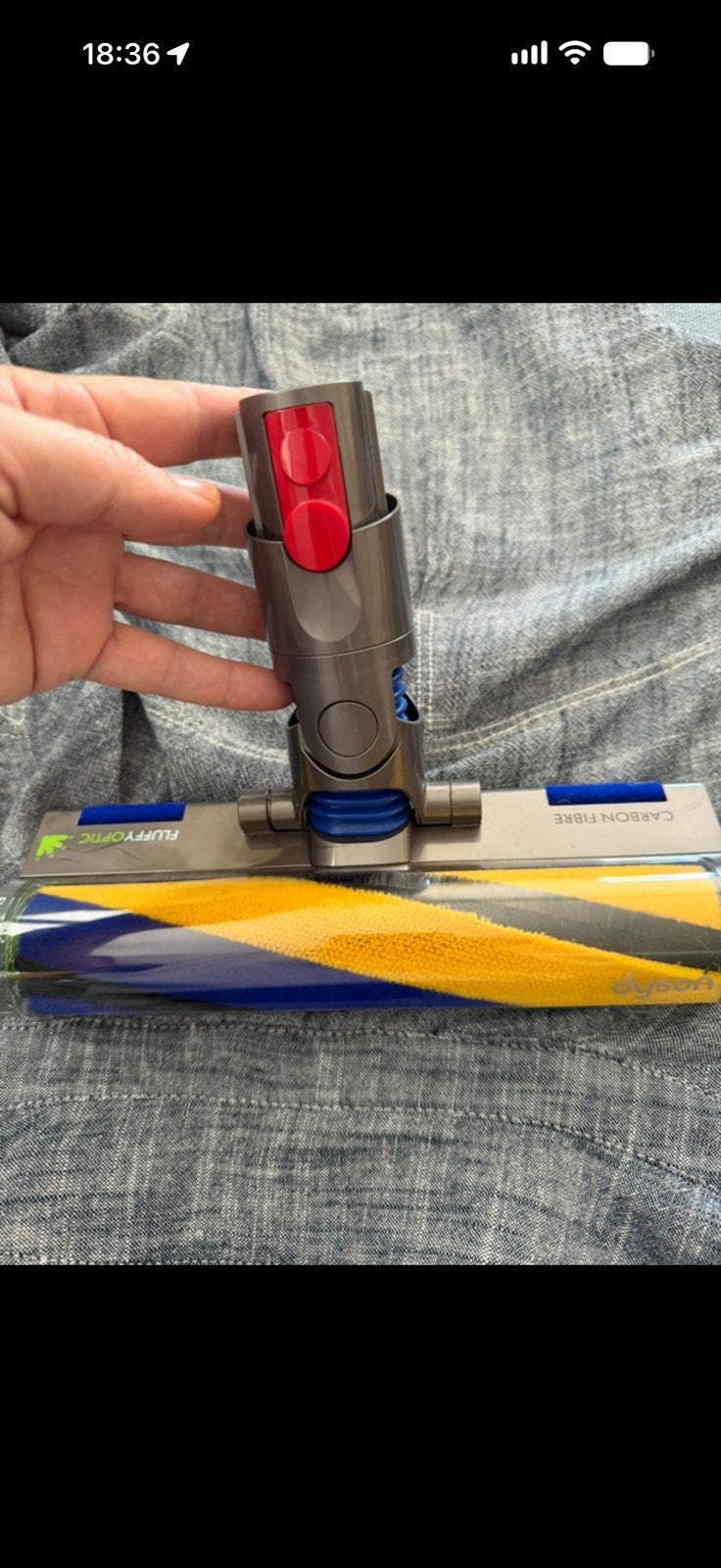 Brosse Dyson new génération avec lumière verte Dyson V12, Ophalen of Verzenden, Zo goed als nieuw, Groen