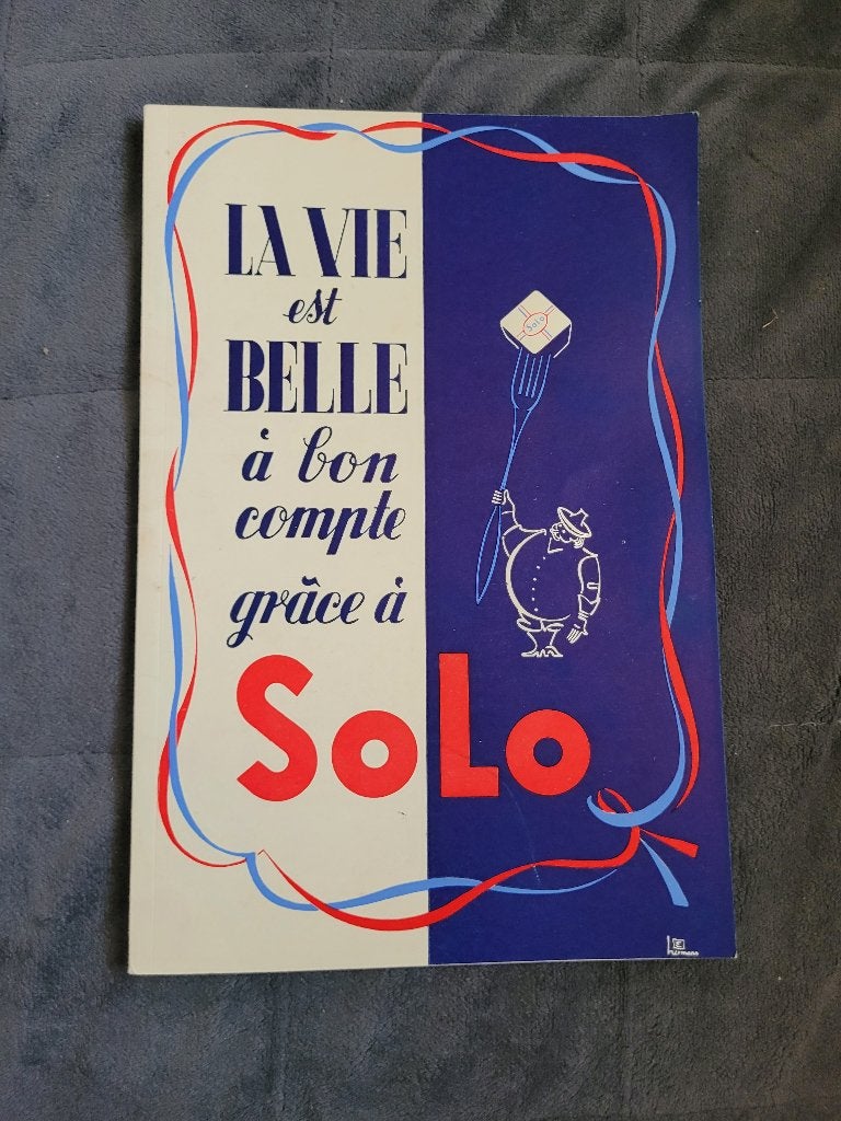 ancien livre publicitaire margarine SOLO & OZO, Enlèvement ou Envoi, Comme neuf, Autres types