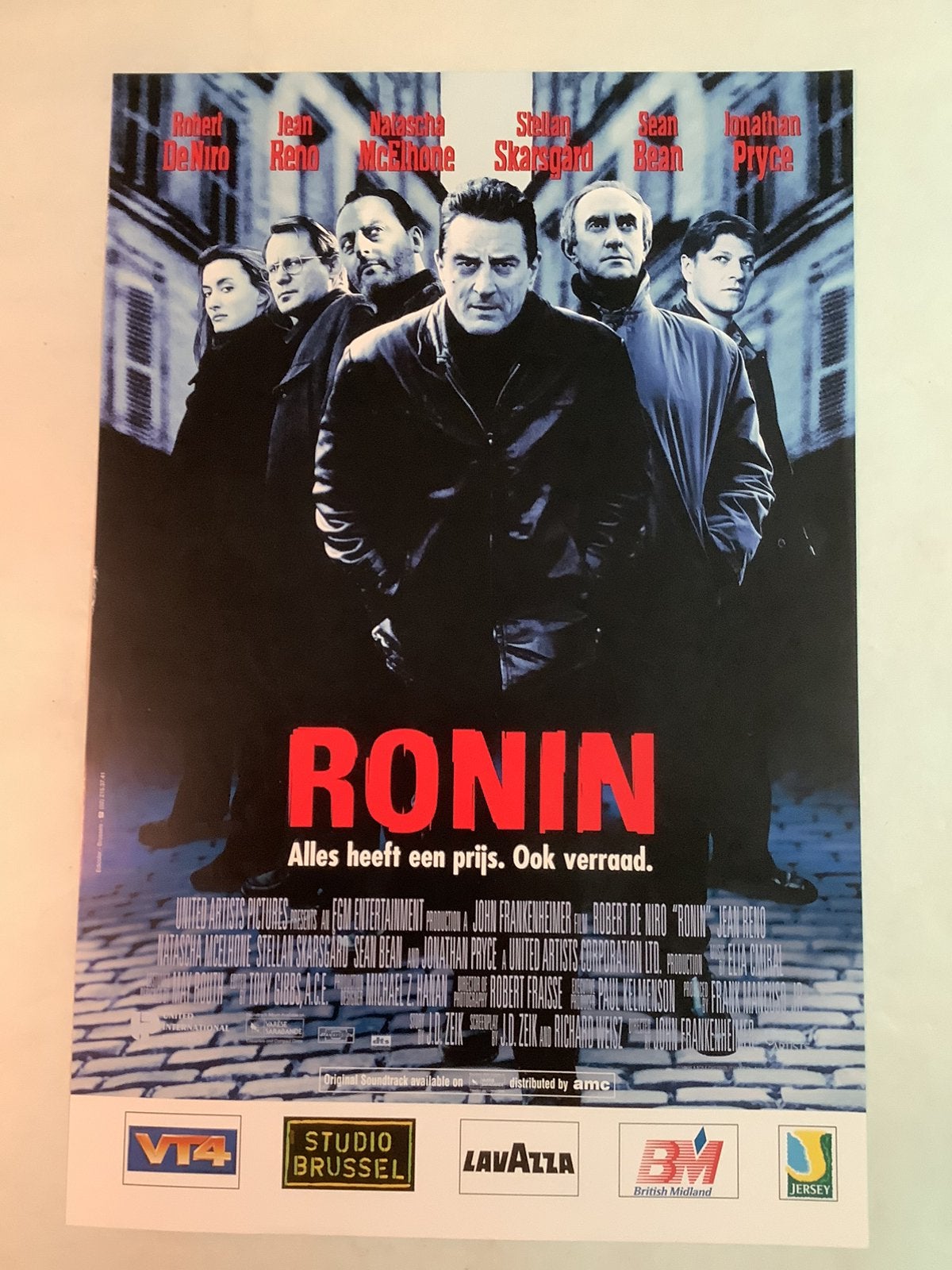 AFFICHE DU FILM RONIN 33-50 cm, Enlèvement