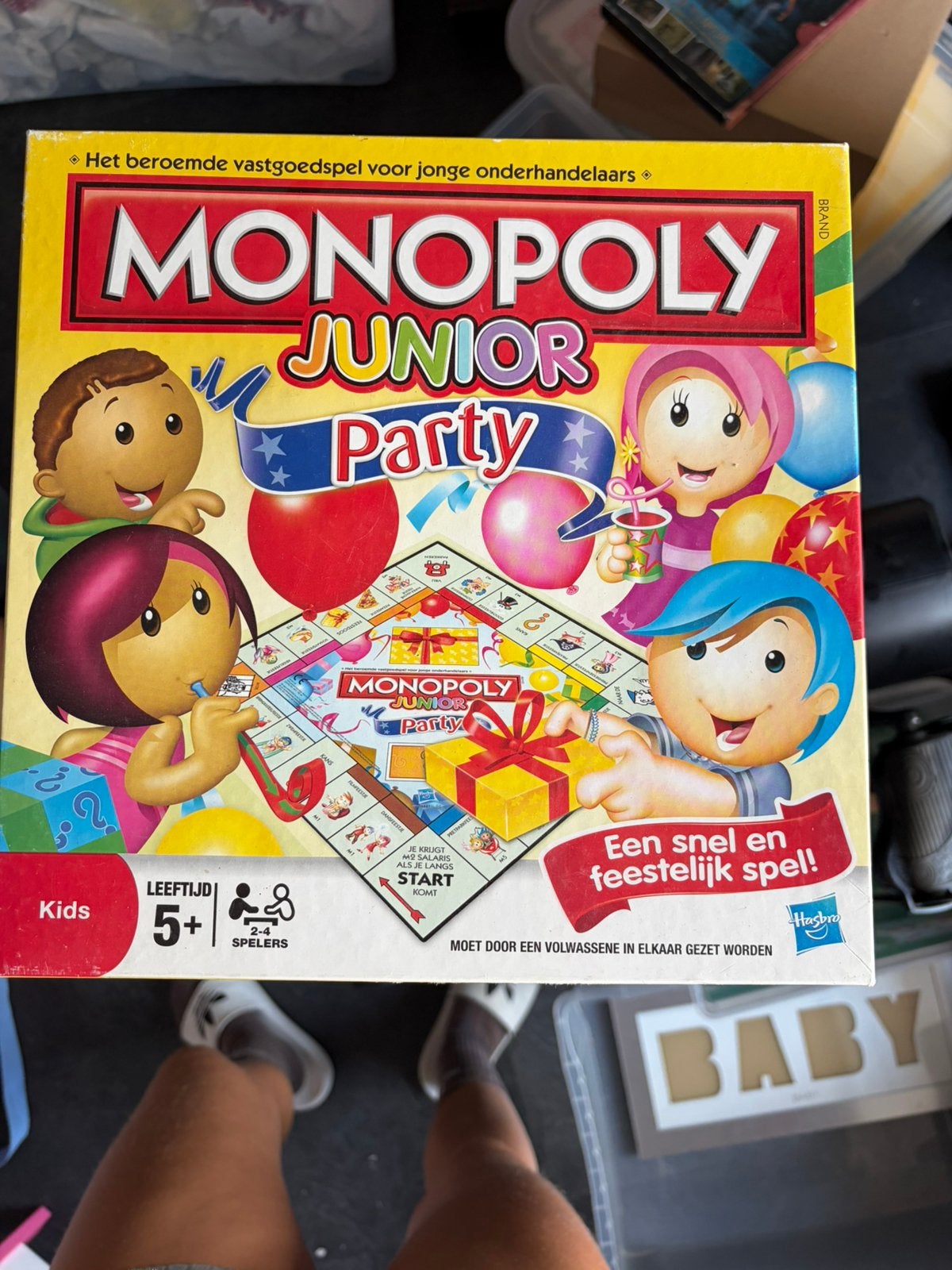 Monopoly junior party, Hobby en Vrije tijd, Drie of vier spelers, Ophalen, Gebruikt