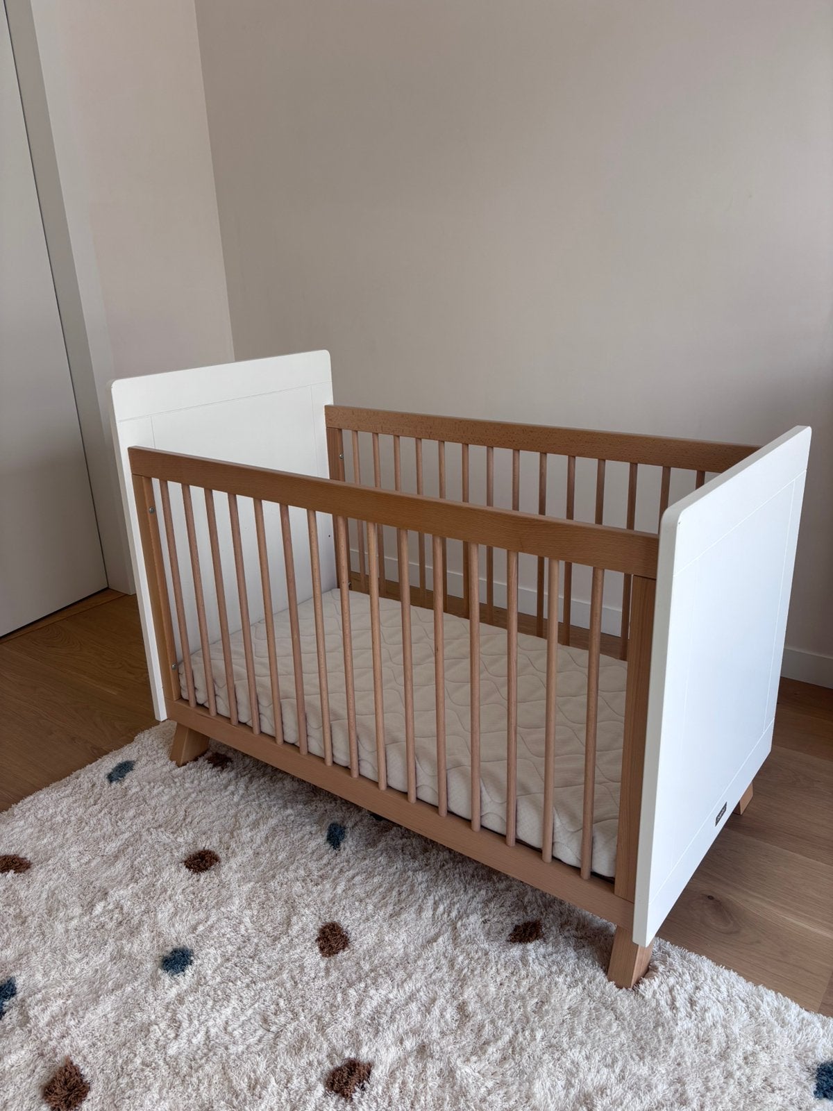 Bopita ledikant 60x120 cm – hoogte verstelbaar, Enfants & Bébés, Chambre d'enfant | Chambres d'enfant complètes, Utilisé, Garçon ou Fille