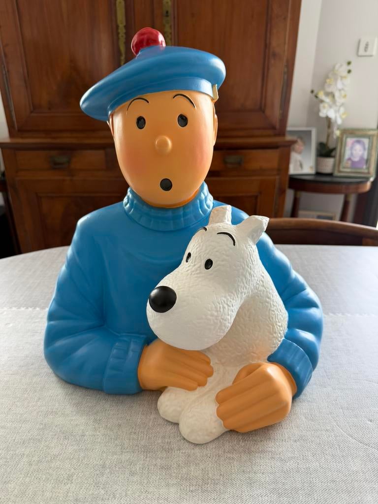 Buste tintin en resine l’ile noire, Enlèvement, Comme neuf