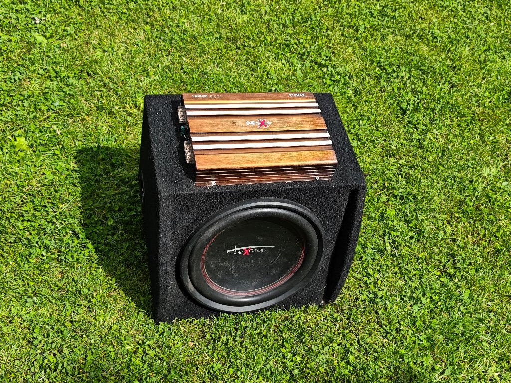 Excalibur subwoofer met versterker, Autos : Divers, Haut-parleurs voiture, Enlèvement ou Envoi, Utilisé