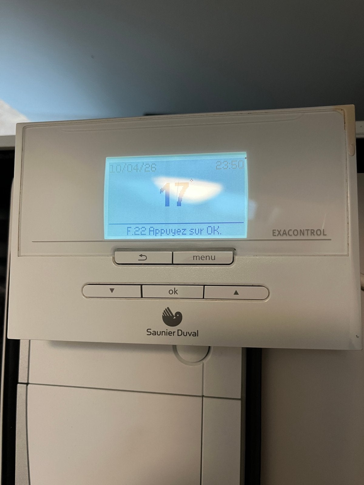 Thermostat filaire programmable Exacontrol E7, Bricolage & Construction, Thermostats, Comme neuf, Thermostat intelligent, Enlèvement ou Envoi