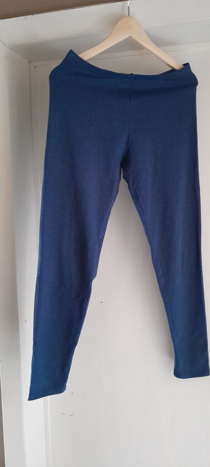 stretch legging large Bio Tex, Kleding | Dames, Legging, Blauw, Ophalen of Verzenden, Tex