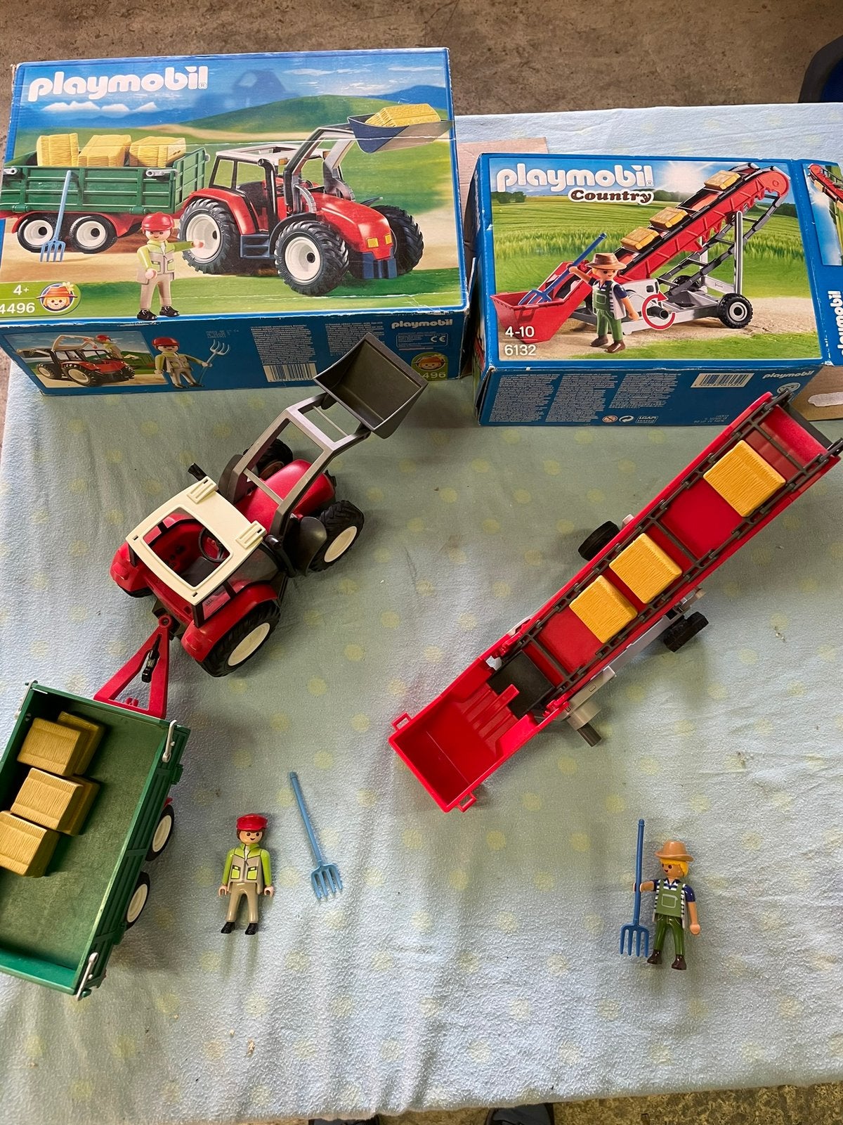 Playmobil country traktor en boer boerderij, Kinderen en Baby's, Speelgoed | Playmobil, Ophalen, Zo goed als nieuw, Country