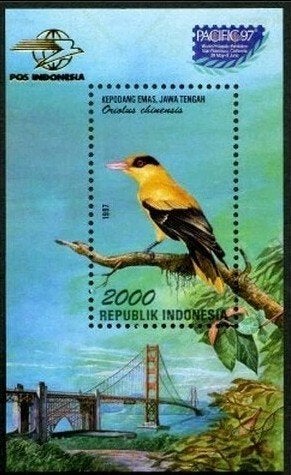 INDONESIË 1997 Vogel – PACIFIC Blokje, Michel: B-121, Postfr, Verzenden, Postfris, Dier of Natuur