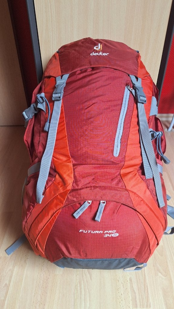 Trekking rugzak Deuter Futura Pro 34 SL, Sport en Fitness, Ophalen of Verzenden, Zo goed als nieuw, Rugzak