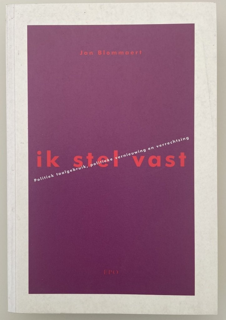Ik stel vast, Livres, Politique & Société, Enlèvement ou Envoi