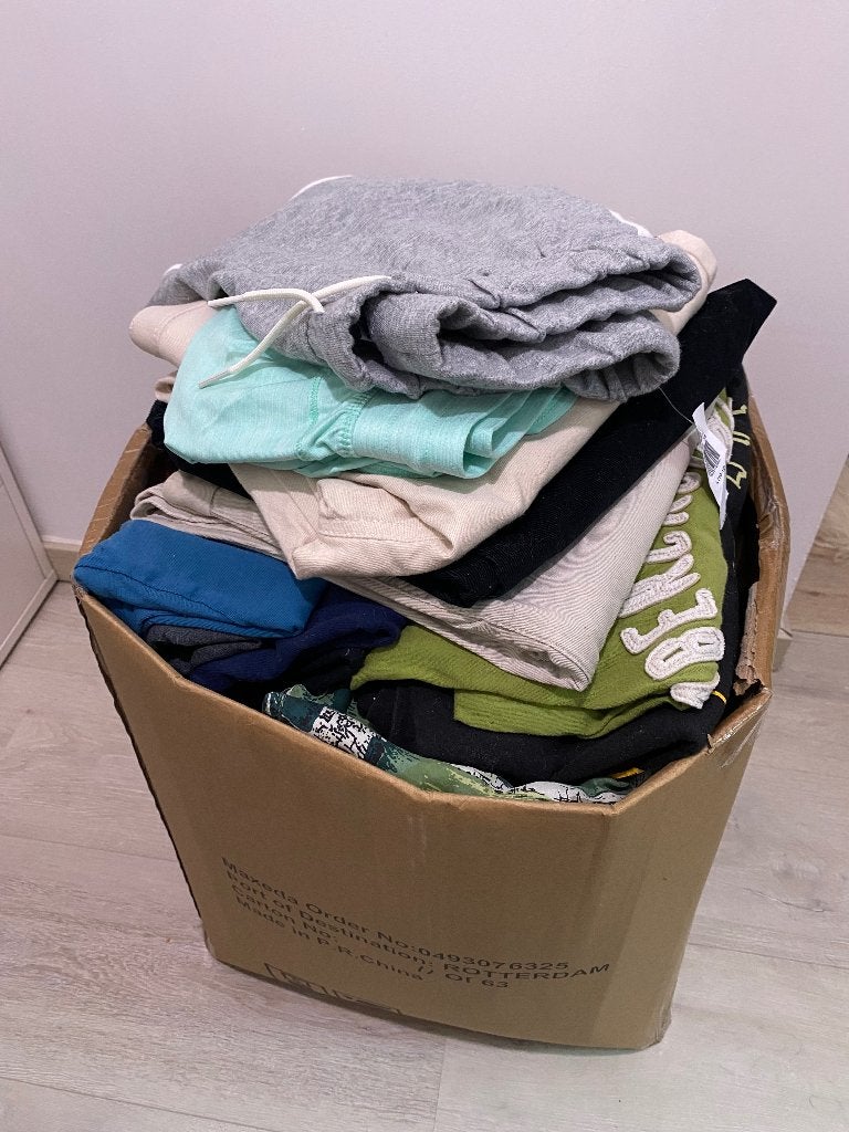 Set heren-, dames- en kinderkleding - alle maten, Ophalen, Gedragen