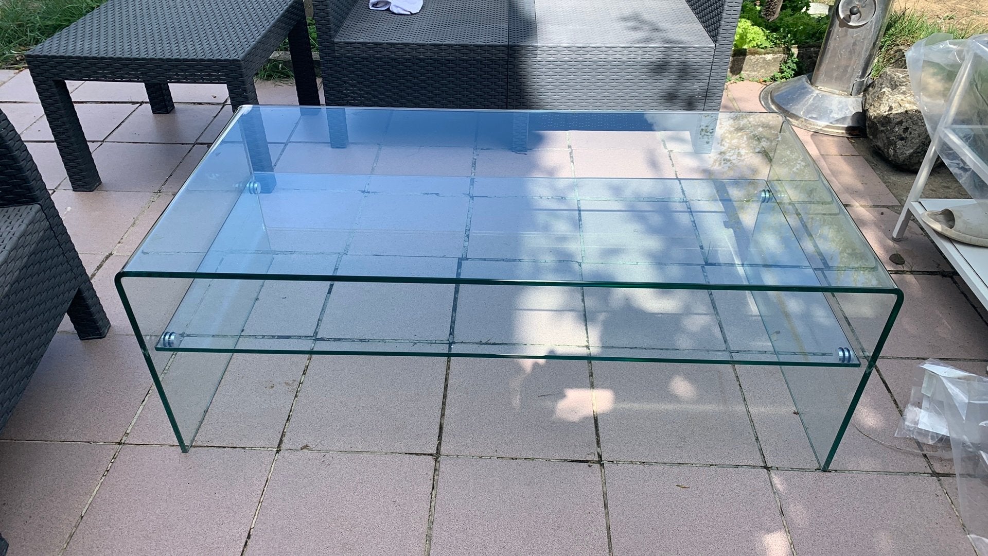 A vendre table en verre, Maison & Meubles, Enlèvement, Comme neuf, Verre
