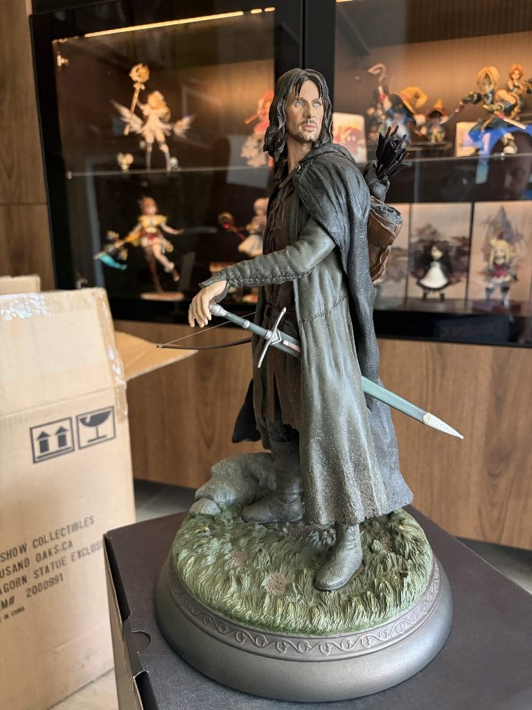 Sideshow Lord of the rings Aragorn as Strider Exclusive, Collections, Enlèvement ou Envoi, Utilisé, Statue ou Buste