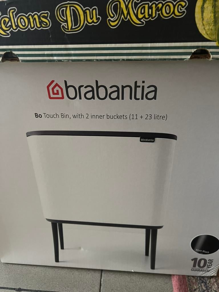 Poubelle Brabantia bo touch, Maison & Meubles, Cuisine | Ustensiles de cuisine, Brabantia, Enlèvement