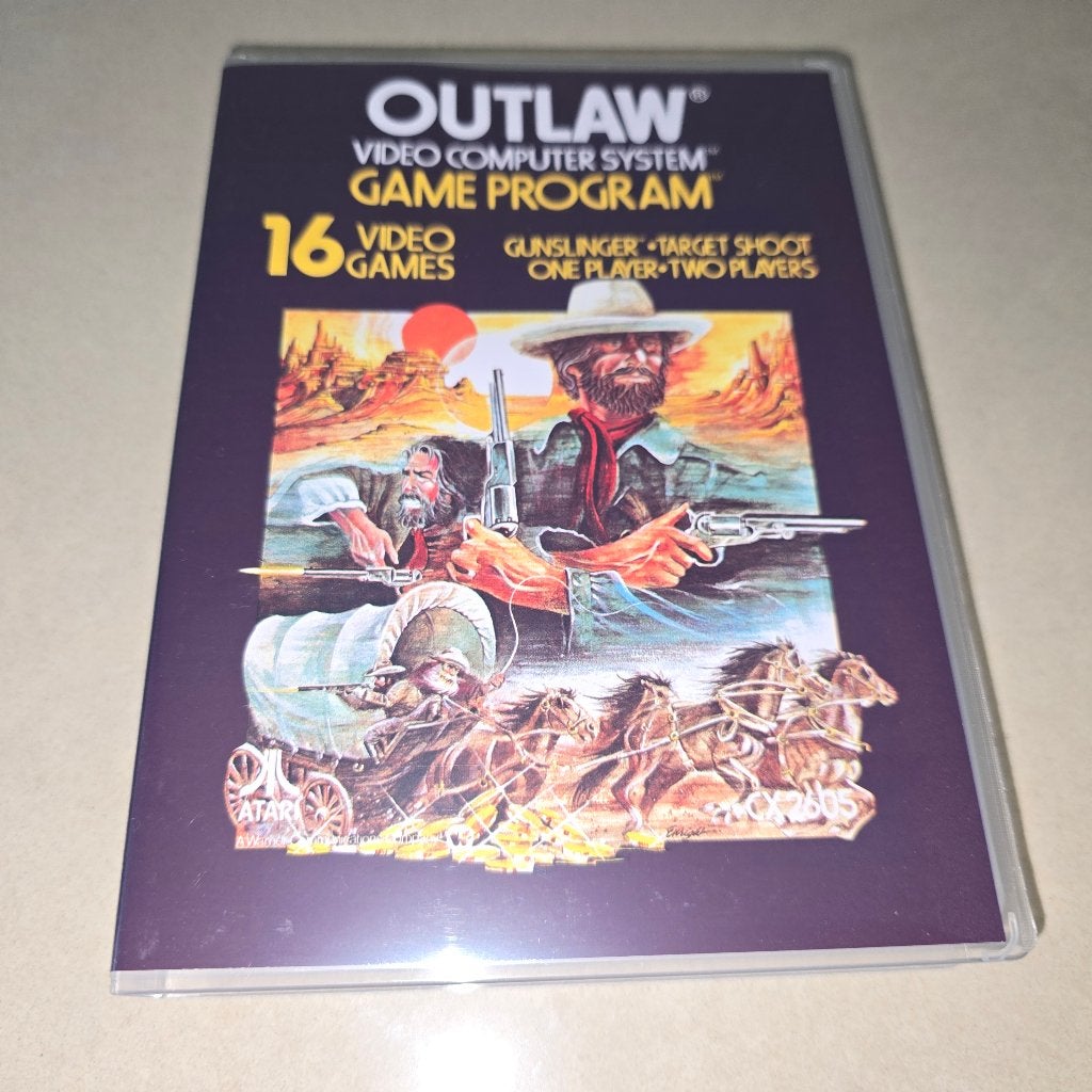 Outlaw Atari 2600 Game Case, Games en Spelcomputers, Games | Atari, Verzenden, Zo goed als nieuw, Atari 2600